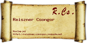 Reiszner Csongor névjegykártya